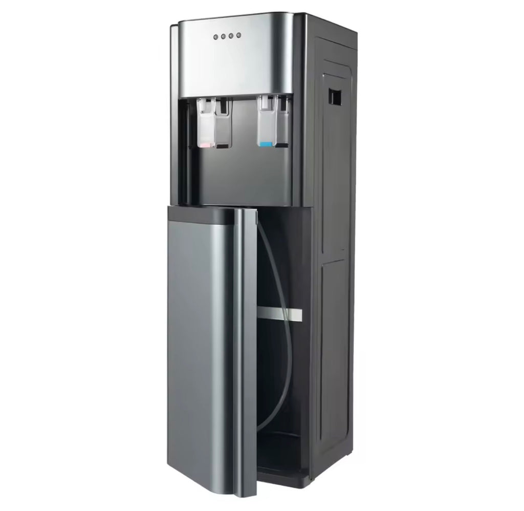 110V Bottom Loading Water Dispenser 304 Stainless Steel Liner Hot Cold Water Cooler Floor Standing Drinking Water Machine