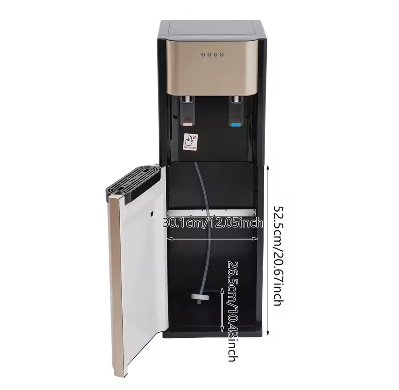 110V Bottom Loading Water Dispenser 304 Stainless Steel Liner Hot Cold Water Cooler Floor Standing Drinking Water Machine